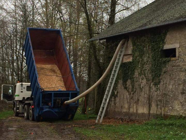 Livraison plaquettes forestières Gerbamont