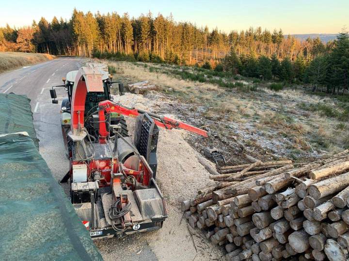 Transport grumes de bois Gerbamont